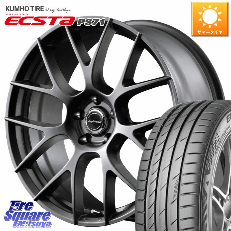 MANARAY MID Lefinada MOTION3 平座仕様 トヨタ・レクサス専用 ホイール 20インチ 20 X 8.5J +38 5穴 114.3 KUMHO ECSTA PS71 エクスタ サマータイヤ 245/40R20 アルファード NX