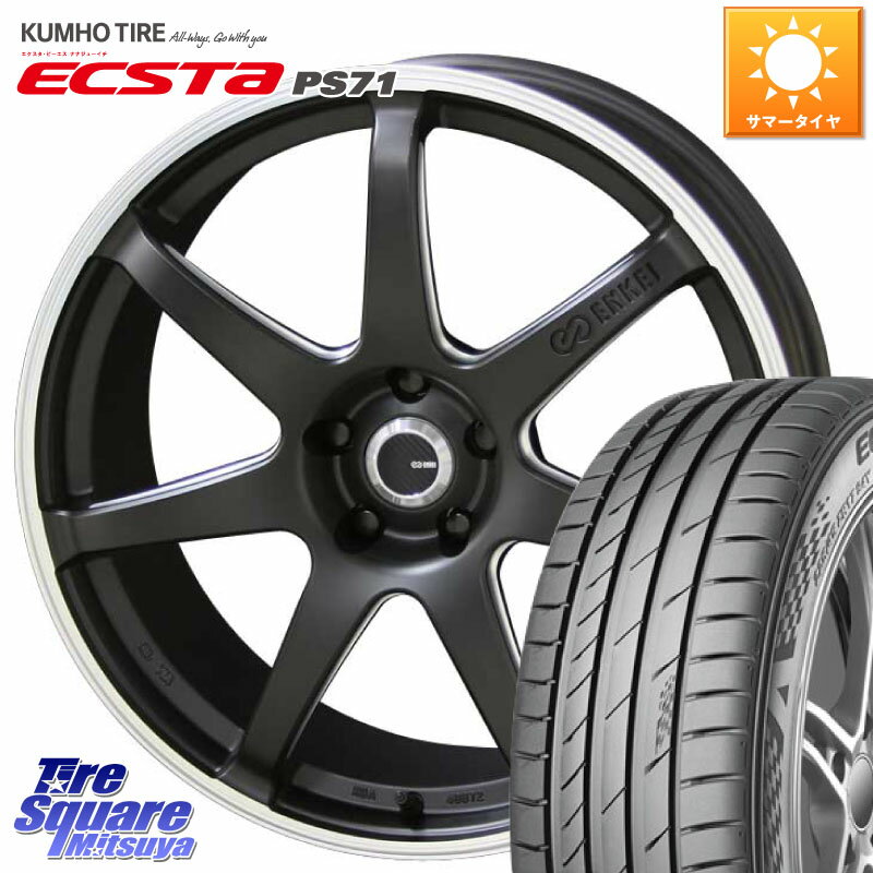 KYOHO ENKEI TUNING SC38 ホイール 4本 18インチ 18 X 8.0J +48 5穴 100 KUMHO ECSTA PS71 エクスタ サマータイヤ 225/45R18