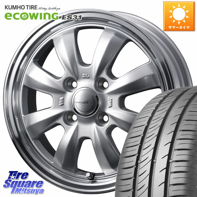 WEDS GYRAFT ե 8S 14 14 X 4.5J +45 4 100 KUMHO ecoWING ES31  ޡ 165/65R14 ϥ顼 ꥪ ǥꥫߥ