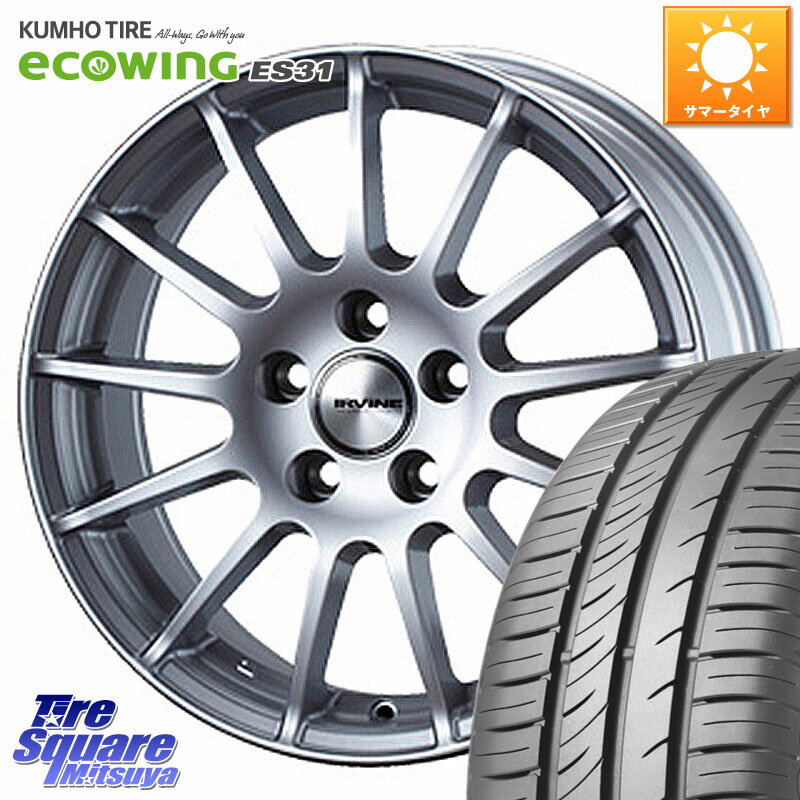 WEDS IR56030M ウェッズ IRVINE F01 ホイール 15インチ 15 X 6.0J(AUDI A1 8XC) +30 5穴 100 KUMHO ecoWING ES31 エコウィング サマータイヤ 185/60R15 アウディA1