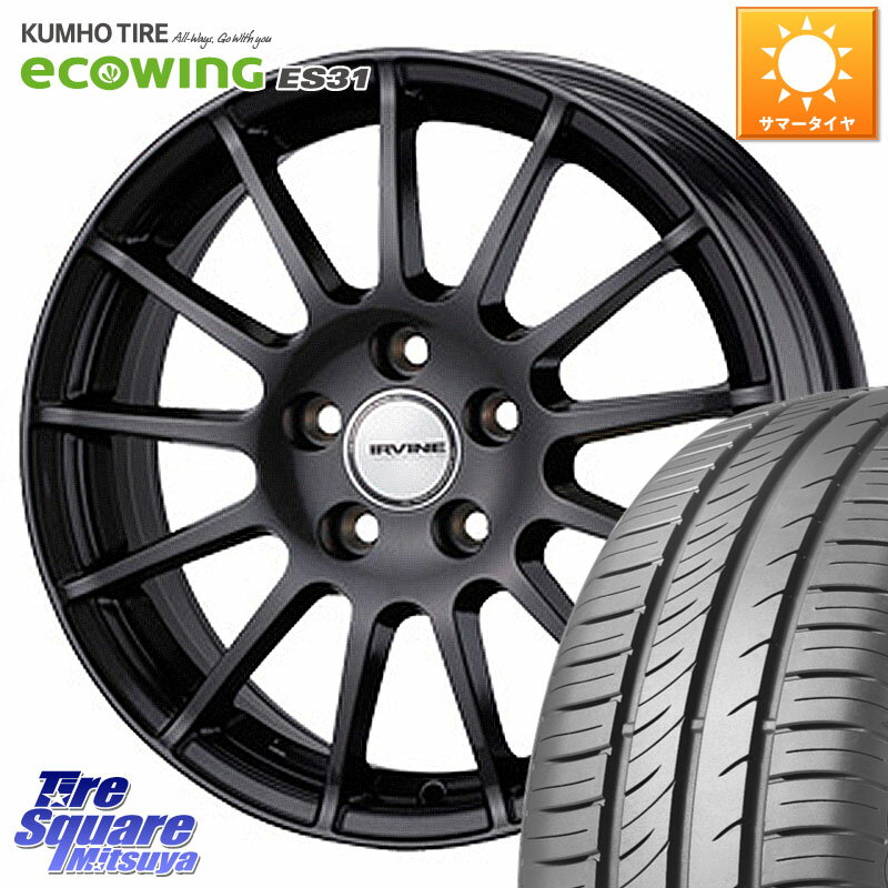 WEDS IR66547R/6G ウェッズ IRVINE F01 ホイール 16インチ 16 X 6.5J(MB W177) +47 5穴 112 KUMHO ecoWING ES31 エコウィング サマータイヤ 205/60R16 メルセデスベンツ Aクラス