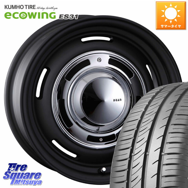 CRIMSON ディーン クロスカントリー ホイール 16インチ 16 X 6.5J(RENAUT KANGOO KW) +38 5穴 108 KUMHO ecoWING ES31 エコウィング サマータイヤ 205/60R16 ルノー カングービボップ KW系