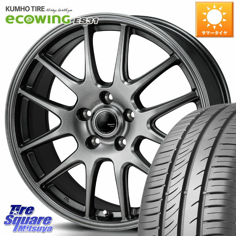 Japan三陽 ZACK JP-205 ホイール 16 X 6.5J +41 5穴 100 KUMHO ecoWING ES31 エコウィング サマータイヤ 205/60R16