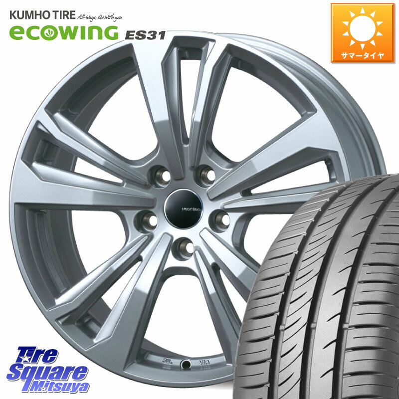 TARGA smartline365 15 X 6.0J(AUDI A1 GBD) +38 5穴 100 KUMHO ecoWING ES31 エコウィング サマータイヤ 185/65R15 アウディA1