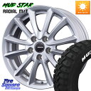 KOSEI クレイシズVS6 QRA612Sホイール 16 X 6.5J +47 5穴 114.3 MUDSTAR マッドスターRADIAL MT M/T ホワイトレター 215/70R16