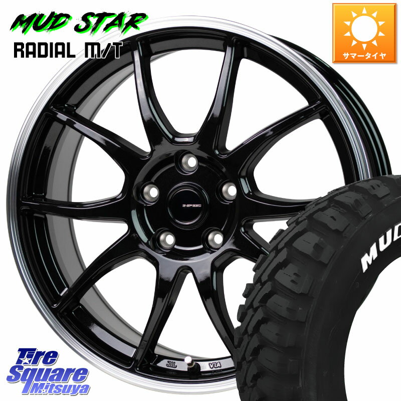 HotStuff G-SPEED P06 P-06 ホイール 16インチ 16 X 6.5J +48 5穴 114.3 MUDSTAR マッドスターRADIAL MT M/T ホワイトレター 215/60R16 ヴェゼル