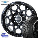 BRUT u[g BR-55 BR55 ~hTeubN zC[ 17C` 17 X 7.5J +40 5 127 MONSTA TIRE TERRAIN GRIPPER ALL TERRAIN zCg^[ 265/70R17 W[v O[ JK JL