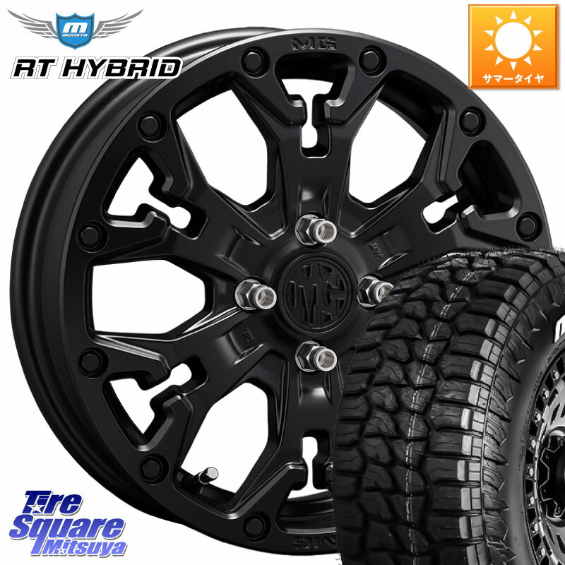 CRIMSON MG GOLEM Jr ホイール 14インチ 14 X 4.5J +43 4穴 100 MONSTA TIRE RT HYBRID RT R/T ハイブリット ホワイトレター 165/65R14 デリカミニ