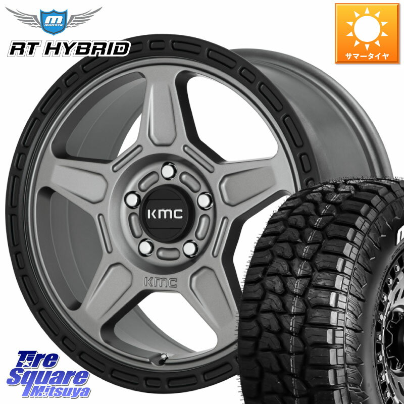 KMC KM721 ALPINE 쥤 ۥ 17 Nut 17 X 8.0J +38 5 127 MONSTA TIRE RT HYBRID RT R/T ϥ֥å ۥ磻ȥ쥿 285/70R17  󥰥顼 JK JL