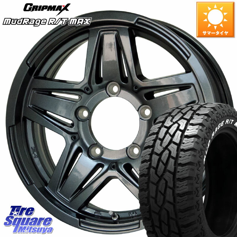 HotStuff ޥåɥ JB-01 JB01 (GM) ۥ 16 16 X 5.5J +20 5 139.7 GRIPMAX MUD Rage RT R/T MAX ۥ磻ȥ쥿 185/85R16 ˡ