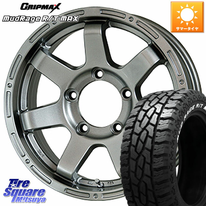 HotStuff MAD CROSS MC-76 MC76 ۥ 16 16 X 5.5J +22 5 139.7 GRIPMAX MUD Rage RT R/T MAX ۥ磻ȥ쥿 185/85R16 ˡ