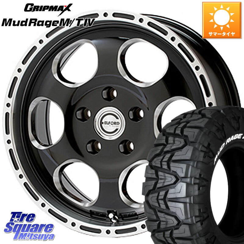 MEIWA Blood Stock One Piece ホイール 17インチ 17 X 8.0J +35 5穴 127 GRIPMAX MUD Rage MT4 M/T 4 ホワイトレター 265/70R17 ジープ ラングラー JK JL