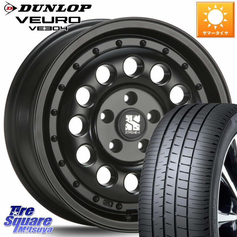 MLJ XTREME-J エクストリーム RUGGED ラギッド 16インチ 16 X 6.5J +38 5穴 100 DUNLOP ダンロップ VEURO VE304 XL規格 サマータイヤ 205/60R16