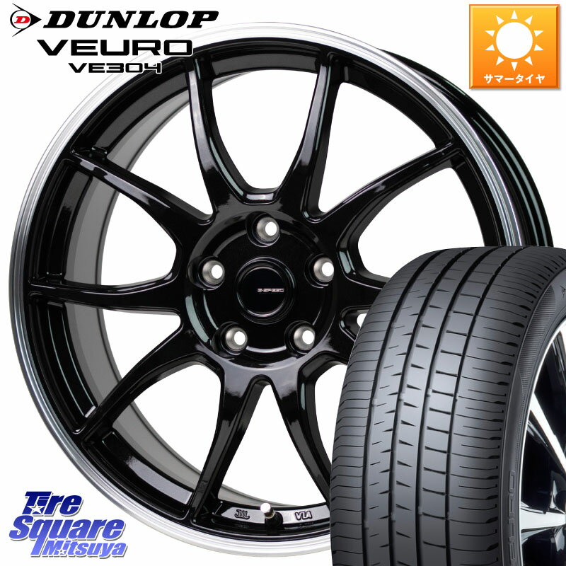 HotStuff G-SPEED P06 P-06 ۥ 15 15 X 6.0J +43 5 100 DUNLOP å VEURO VE304 ޡ 195/65R15 ץꥦ 饹ݡ XV