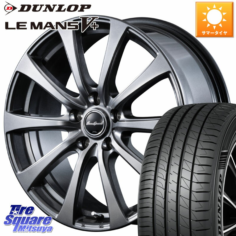 MANARAY 【欠品次回6月中-下旬予定】MID EuroSpeed G10 ホイール 18インチ 18 X 7.5J +53 5穴 114.3 DUNLOP ダンロップ LEMANS5+ ルマンV+ 215/45R18 MAZDA3 インプレッサ VOXY