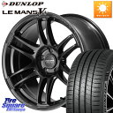 MANARAY MID RMP RACING R26 TITAN ホイール 17インチ 17 X 7.0J +48 5穴 114.3 DUNLOP ダンロップ LEMANS5+ ルマンV+ 205/50R17 セレナ インプレッサ セレナ