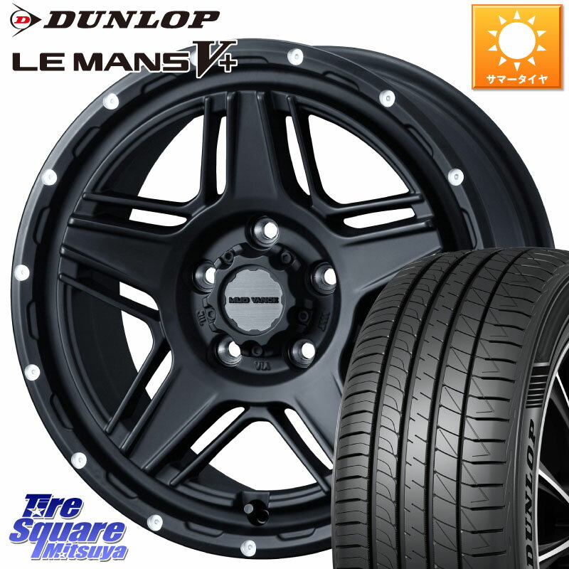 WEDS  40535 マッドヴァンス MUD VANCE 07 BK 16インチ 16 X 7.0J +38 5穴 114.3 DUNLOP ダンロップ LEMANS5+ ルマンV+ 215/60R16