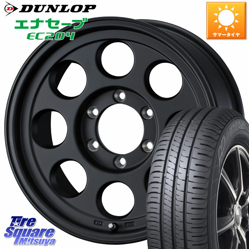 WEDS JIMLINE TYPE2 16インチ 16 X 6.5J +25 6穴 139.7 DUNLOP ダンロップ エナセーブ EC204 ENASAVE サマータイヤ 215/60R16