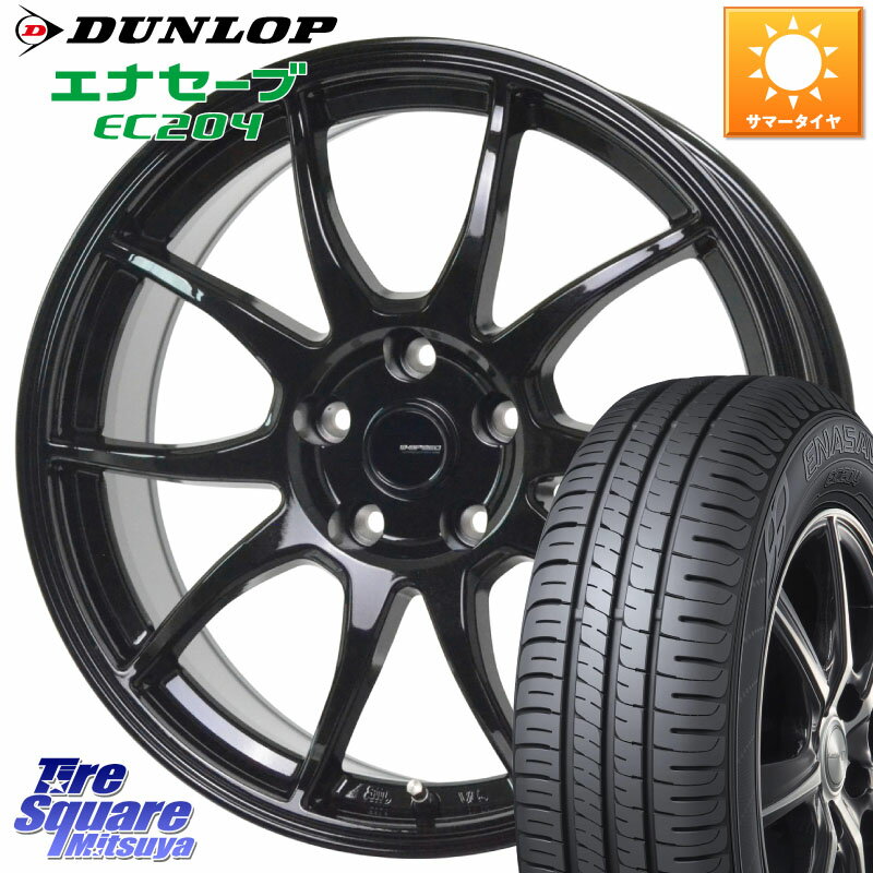 HotStuff G-SPEED G-06 G06 ホイール 16インチ 16 X 6.5J +48 5穴 100 DUNLOP ダンロップ エナセーブ EC204 ENASAVE サマータイヤ 195/55R16 シエンタ