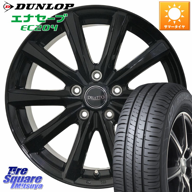 コスミック DILETTO M10 ディレット ホイール 16インチ 16 X 6.5J +45 5穴 100 DUNLOP ダンロップ エナセーブ EC204 ENASAVE サマータイヤ 195/55R16 シエンタ