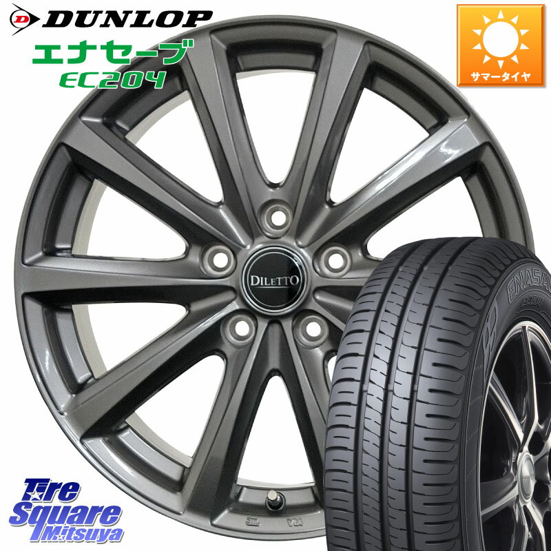 コスミック DILETTO M10 ディレット ホイール 16インチ 16 X 6.0J +40 5穴 100 DUNLOP ダンロップ エナセーブ EC204 ENASAVE サマータイヤ 205/55R16 プリウス