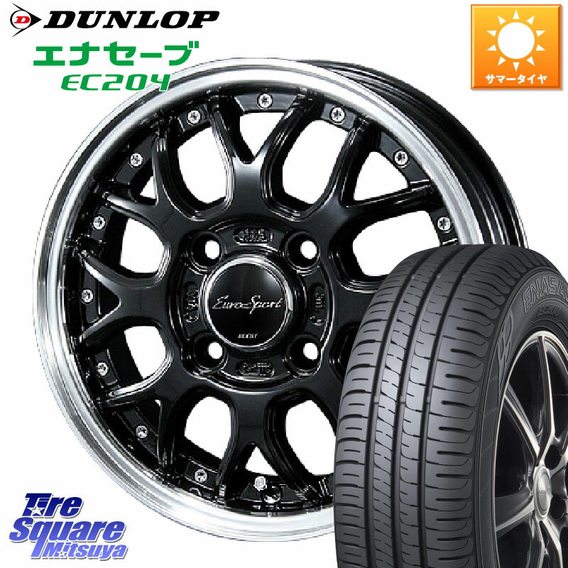 BLEST Eurosport Type815 ホイール 14インチ 14 X 4.5J +45 4穴 100 DUNLOP ダンロップ エナセーブ EC204 軽自動車 ENASAVE サマータイヤ 155/65R14