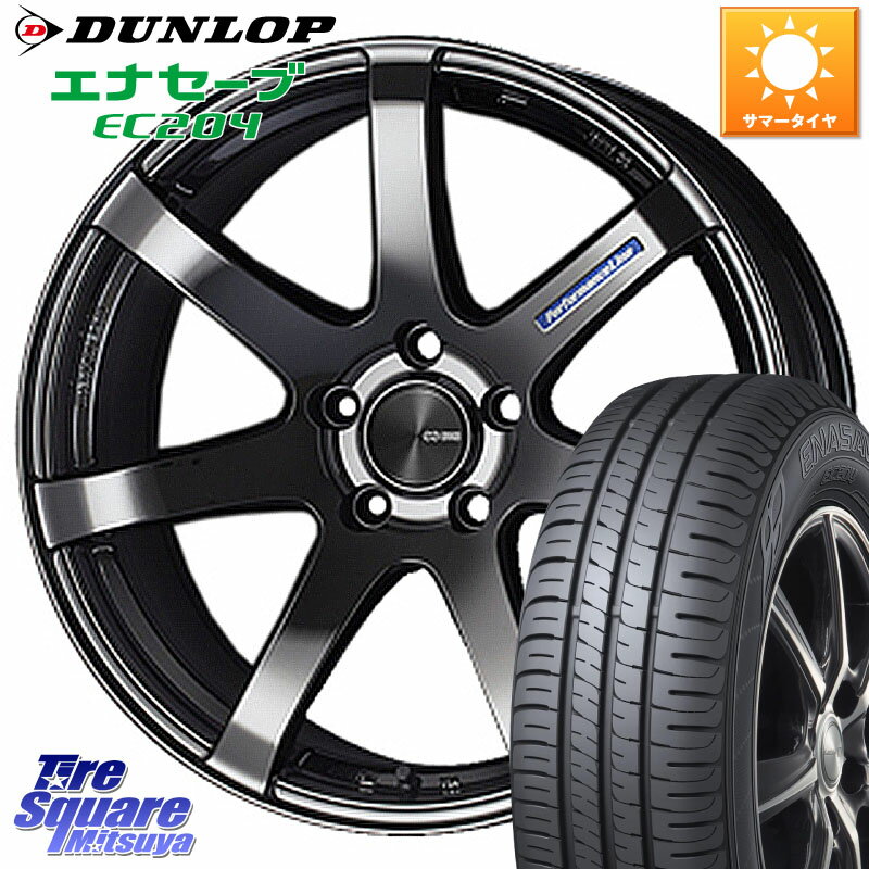 ENKEI エンケイ PerformanceLine PF07 -COLORS- 18 X 7.5J +48 5穴 100 DUNLOP ダンロップ エナセーブ EC204 ENASAVE サマータイヤ 215/45R18