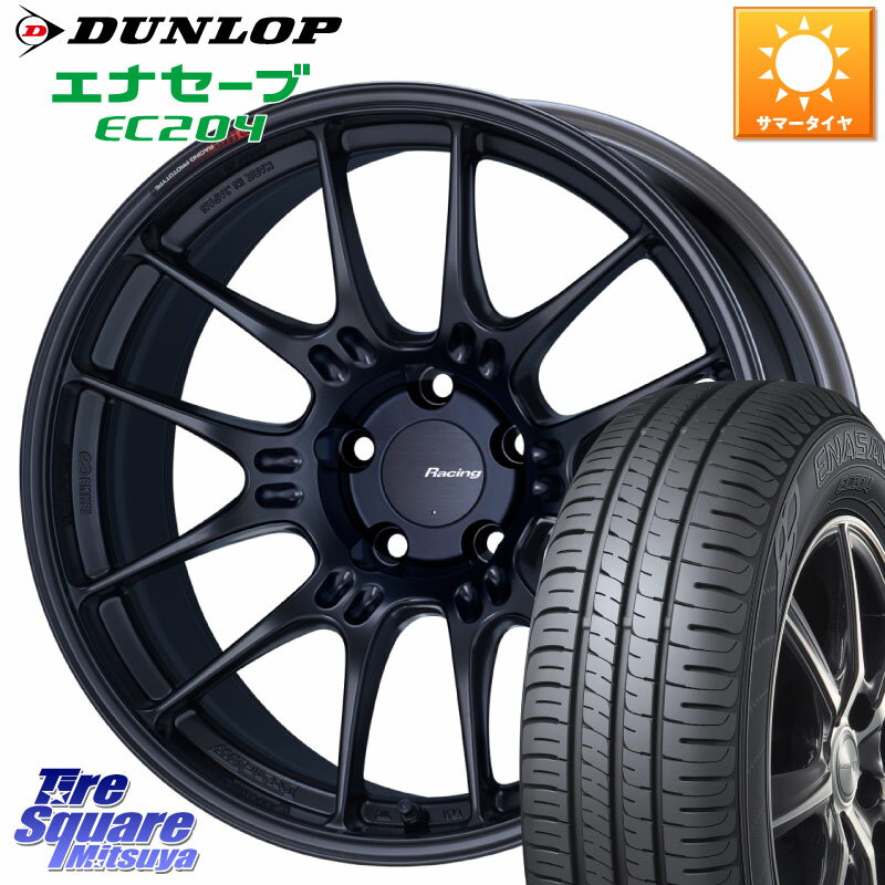 ENKEI 󥱥 RACING GTC02 BK ۥ 17 17 X 7.5J +45 5 114.3 DUNLOP å ʥ EC204 ENASAVE ޡ 215/60R17 C-HR ե CX-30 UX