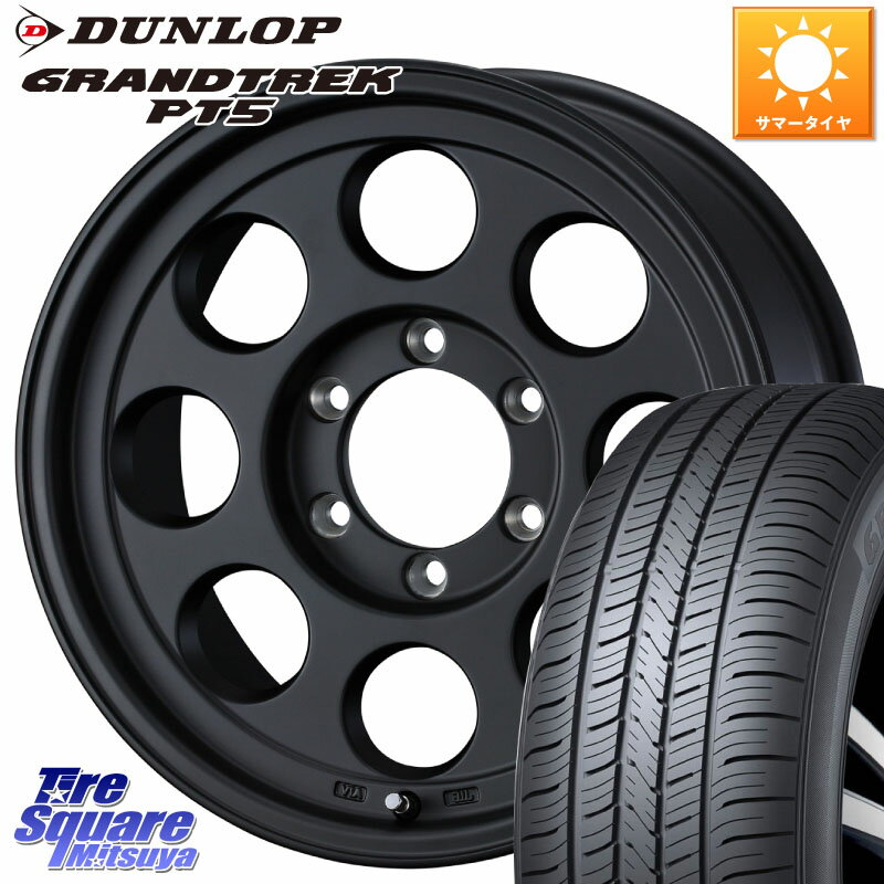 WEDS JIMLINE TYPE2 16インチ 16 X 8.0J +0 6穴 139.7 DUNLOP ダンロップ GRANDTREK PT5 グラントレック サマータイヤ 265/70R16