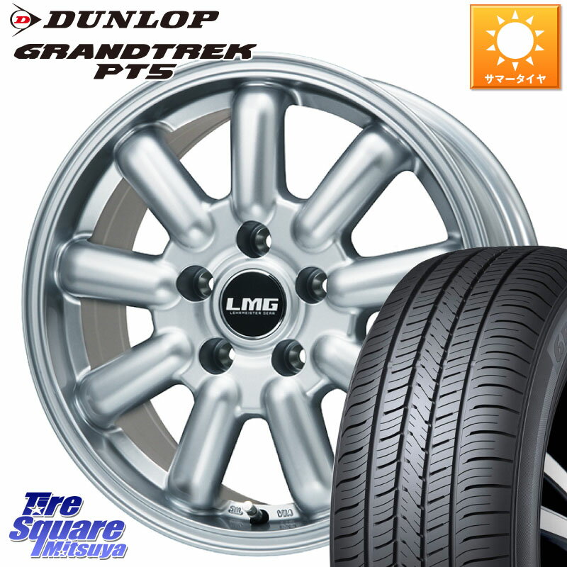 LEHRMEISTER レアマイスター LMG MOS-9 MOS9 17インチ 17 X 7.0J +40 5穴 114.3 DUNLOP ダンロップ GRANDTREK PT5 グラントレック サマータイヤ 215/60R17 アルファード エクストレイル CX-30 UX カローラクロス