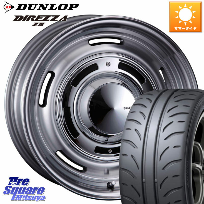 CRIMSON ディーン クロスカントリー グレー 17インチ 17 X 7.0J +47 5穴 114.3 DUNLOP ダンロップ ディレッツァ Z3 DIREZZA サマータイヤ 215/45R17 セレナ セレナ