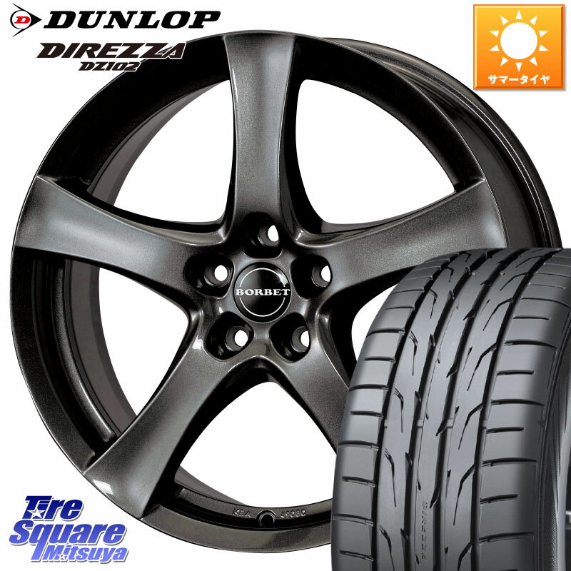 TARGA type F F6941 18 X 8.0J(BMW F40) +50 5穴 112 DUNLOP ダンロップ ディレッツァ DZ102 DIREZZA サマータイヤ 225/40R18 BMW 1シリーズ