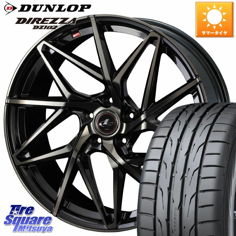 WEDS 40623 レオニス LEONIS IT PBMCTI 19インチ 19 X 8.0J(EVO10 CZ4A) +35 5穴 114.3 DUNLOP ダンロップ ディレッツァ DZ102 DIREZZA サマータイヤ 245/35R19 ランエボ10キャリパー対応！