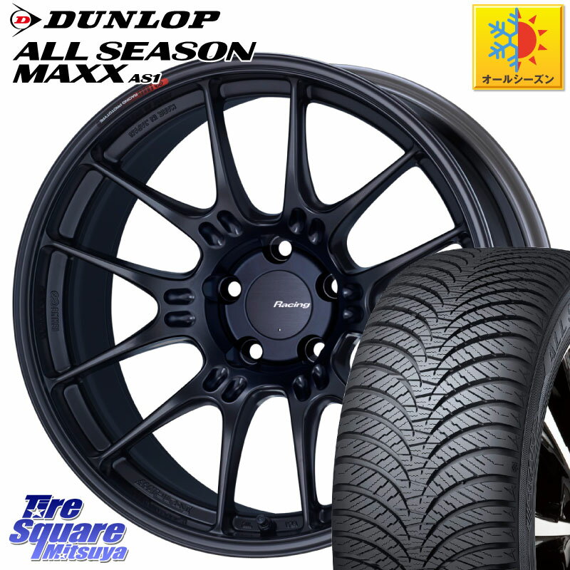 DUNLOP ダンロップ ALL SEASON MAXX AS1 オールシーズン 235/60R18 ENKEI エンケイ RACING GTC02 BK ホイール 18インチ 18 X 7.5J +48 5穴 114.3 CX-60