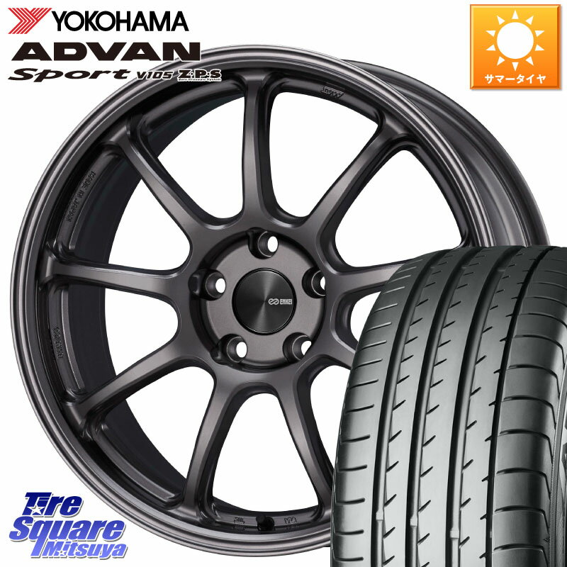 ENKEI PerformanceLine PF09 ホイール 4本 18インチ 18 X 8.0J +45 5穴 114.3 YOKOHAMA F7849 ヨコハマ..