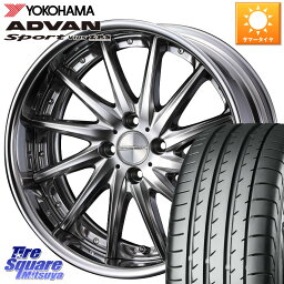 WEDS MAVERICK 1212F HiDisk 17インチ 2ピース 17 X 7.0J +38 4穴 100 YOKOHAMA F7086 ヨコハマ ADVAN Sport V105 205/50R17