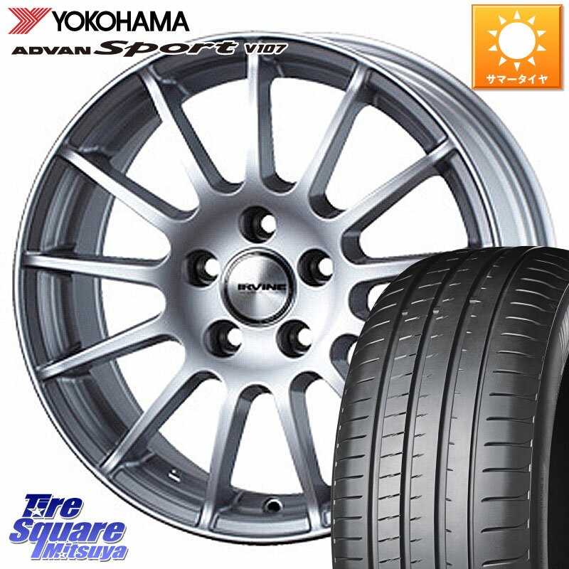 WEDS IR87549R/6 ウェッズ IRVINE F01 ホイール 18インチ 18 X 7.5J(MB R172) +49 5穴 112 YOKOHAMA R7574 ADVAN アドバン Sport スポーツ V107 235/40R18 メルセデスベンツ SLC(R172)