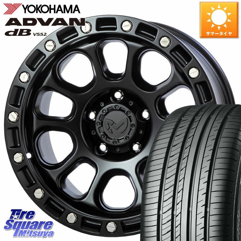 MKW M204 ブラックキャット 在庫 16インチ 16 X 7.0J +35 5穴 114.3 YOKOHAMA R2870 ヨコハマ ADVAN dB V552 225/60R16