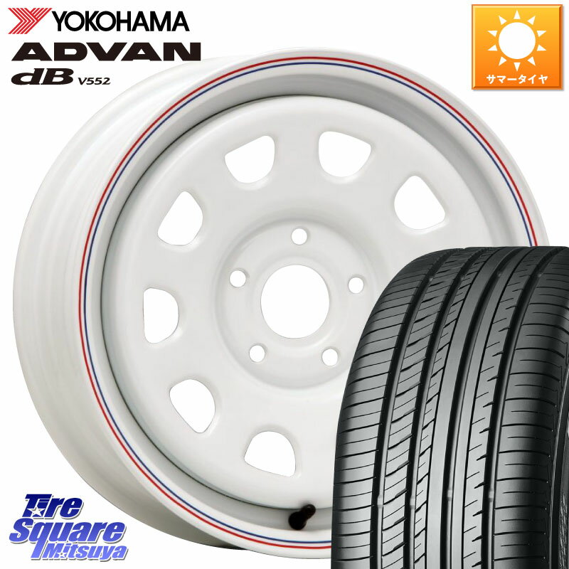 MLJ デイトナ SS DAYTONA ホイール 15インチ カングー 15 X 6.0J(RENAUT KANGOO KW) +30 5穴 108 YOKOHAMA R2599 ヨコハマ ADVAN dB V552 205/65R15 ルノー カングービボップ KW系