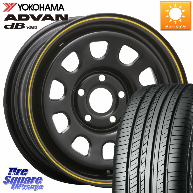 MLJ デイトナ SS DAYTONA YE ホイール 15インチ カングー 15 X 6.0J(RENAUT KANGOO KW) +30 5穴 108 YOKOHAMA R2599 ヨコハマ ADVAN dB V552 205/65R15 ルノー カングービボップ KW系