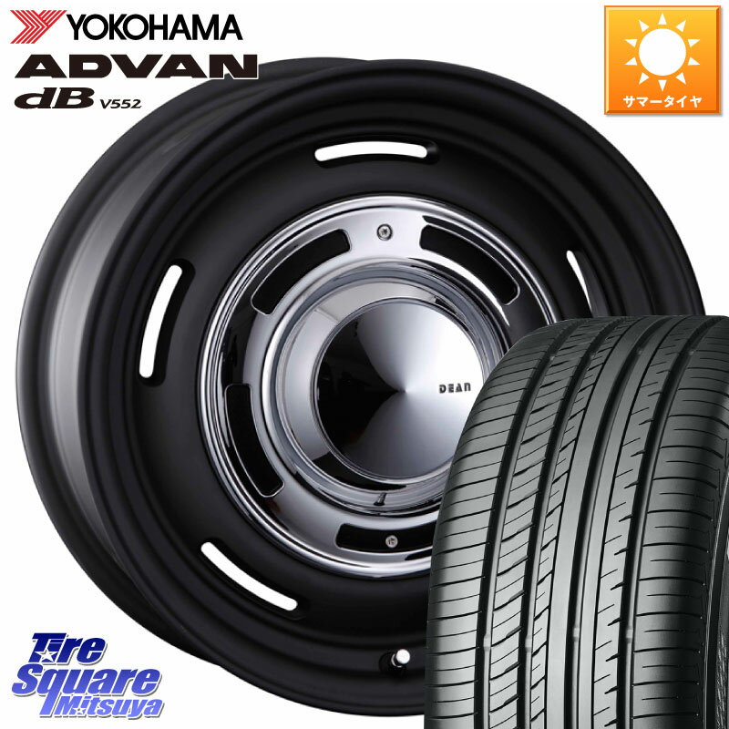 CRIMSON ディーン クロスカントリー ブラック 在庫● 15インチ 15 X 6.0J(RENAUT KANGOO KW) +32 5穴 108 YOKOHAMA R2599 ヨコハマ ADVAN dB V552 205/65R15 ルノー カングービボップ KW系