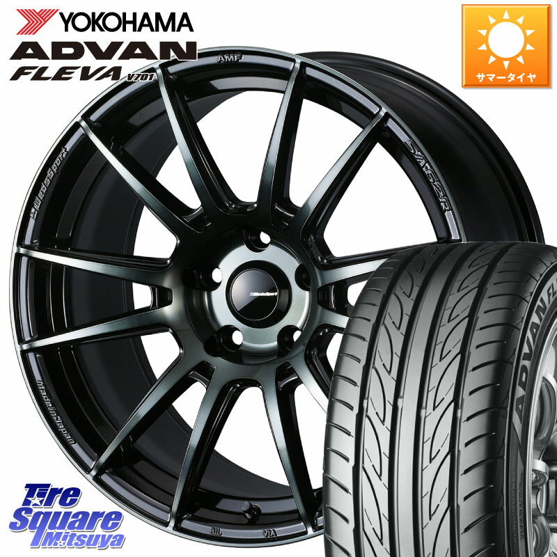 WEDS WedsSport SA-62R ホイール 17インチ 17 X 7.5J(86 Brembo) +48 5穴 100 YOKOHAMA R0393 ヨコハマ ADVAN FLEVA V701 215/45R17 86 ブレンボキャリパー対応