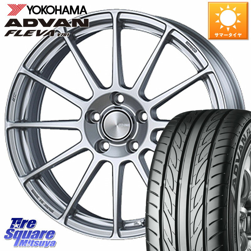 ENKEI エンケイ PerformanceLine PF03 ホイール 15 X 5.0J +45 4穴 100 YOKOHAMA R3583 ヨコハマ ADVAN FLEVA V701 165/50R15 コペン