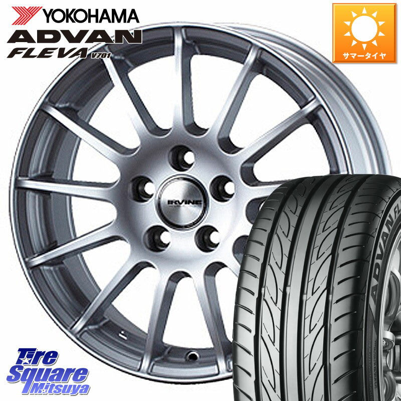 WEDS IR77048R/6 ウェッズ IRVINE F01 ホイール 17インチ 17 X 7.0J(MB W177) +48 5穴 112 YOKOHAMA R0421 ヨコハマ ADVAN FLEVA V701 205/55R17 メルセデスベンツ Aクラス