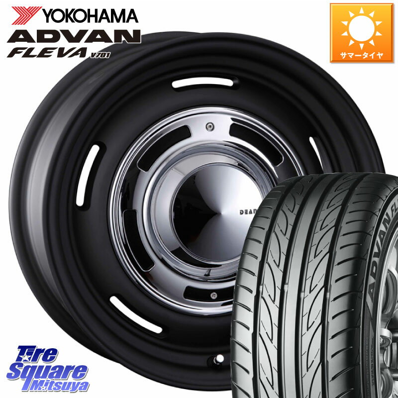 CRIMSON ディーン クロスカントリー ブラック 17インチ 17 X 7.0J(MB W177) +47 5穴 112 YOKOHAMA R0421 ヨコハマ ADVAN FLEVA V701 205/55R17 メルセデスベンツ Aクラス