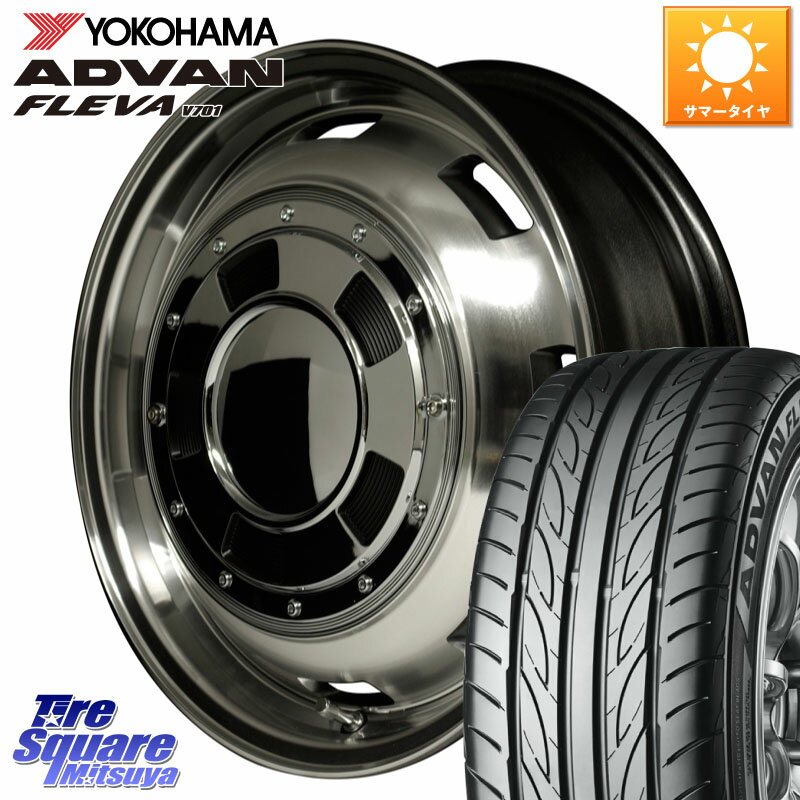 MANARAY MID Garcia CISCO ガルシア シスコ 15インチ 15 X 4.5J +45 4穴 100 YOKOHAMA R3584 ヨコハマ ADVAN FLEVA V701 165/55R15