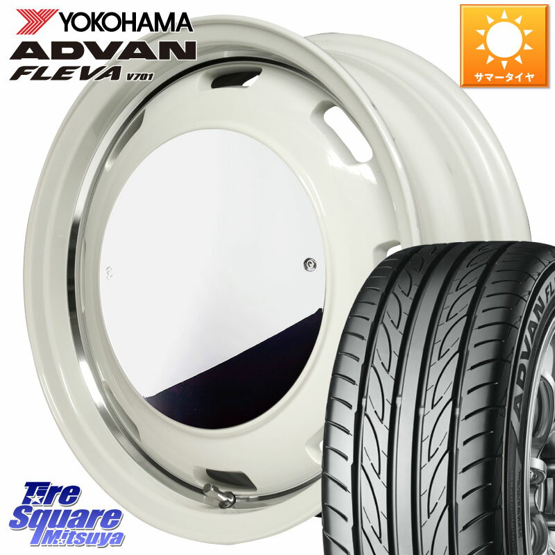 MANARAY MID Garcia CISCO MOON 15インチ 15 X 4.5J +45 4穴 100 YOKOHAMA R3583 ヨコハマ ADVAN FLEVA V701 165/50R15 コペン