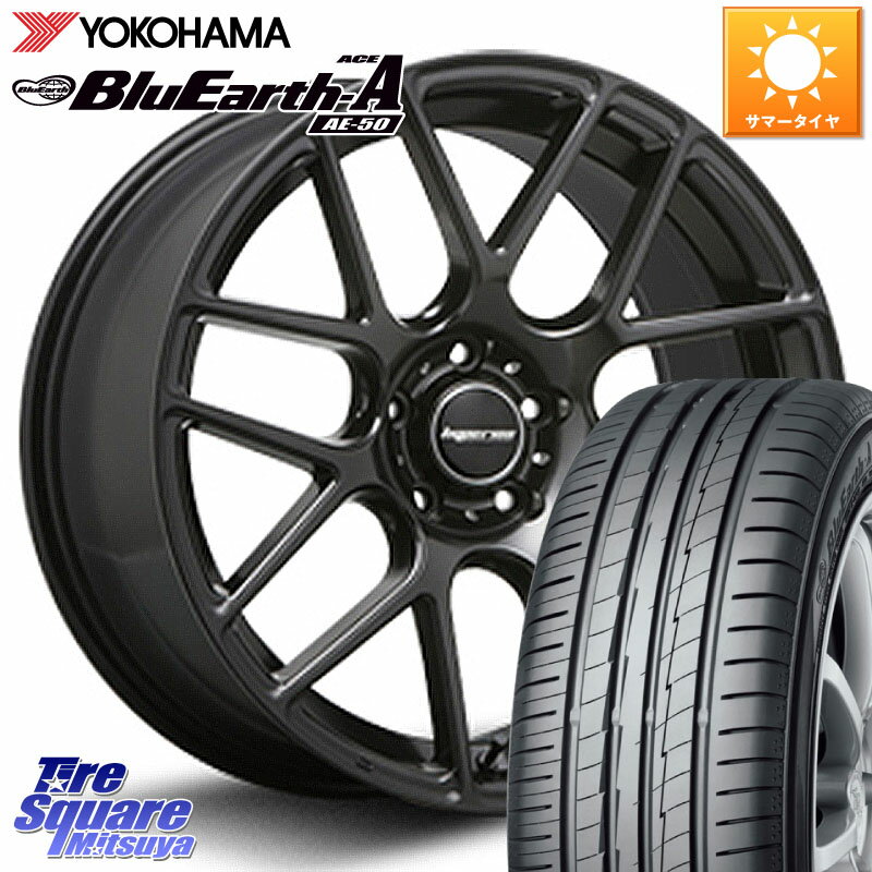 MLJ hyperion ハイペリオン CVM ホイール 20インチ 20 X 8.5J +45 5穴 114.3 YOKOHAMA F5538 ヨコハマ BluEarth-A AE50 235/30R20