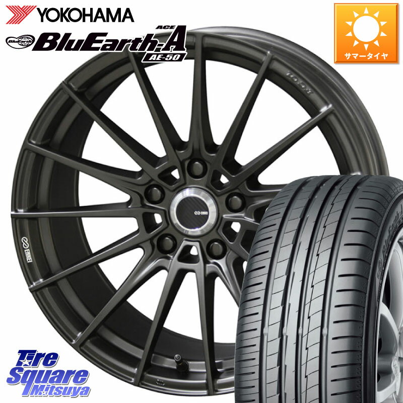 KYOHO 【欠品次回5月末】ENKEI TUNING FC01 ホイール 4本 17インチ 17 X 7.0J +48 5穴 114.3 YOKOHAMA F7181 ヨコハマ BluEarth-A AE50 215/60R17 C-HR CX-30 ヴェゼル ZR-V