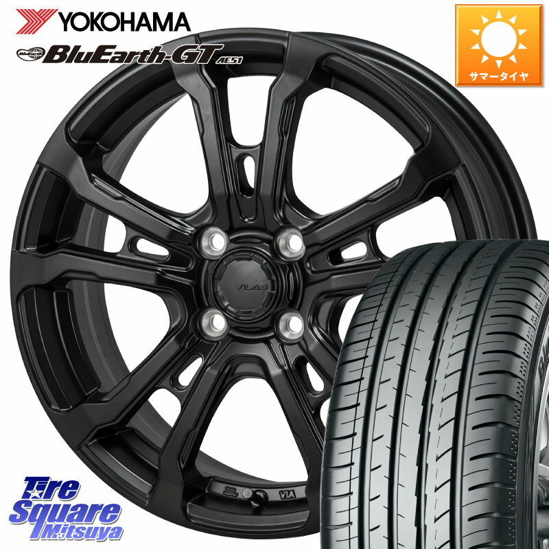 MONZA HI-BLOCK VILAS 16インチ 16 X 6.0J +50 4穴 100 YOKOHAMA R4612 ヨコハマ BluEarth-GT AE51 195/50R16 フィット